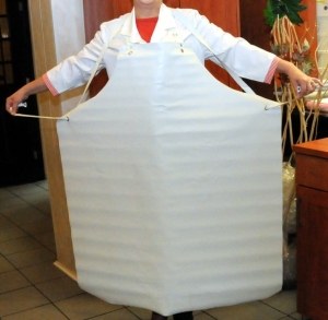 Fartuch ochronny gumowy biały